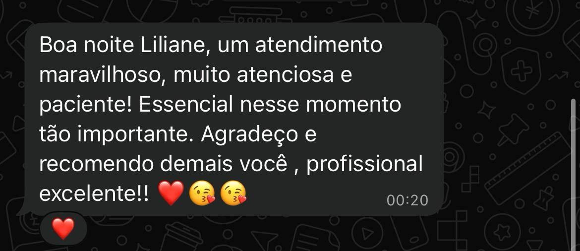 Depoimento de paciente — resultado real